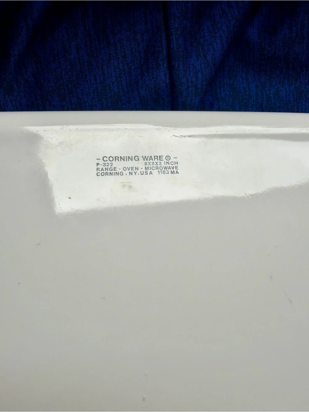 Corningware vintage blue